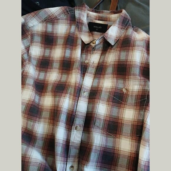 ROLLA'S - Checkered shirt - Sz M - Picture 6 of 7